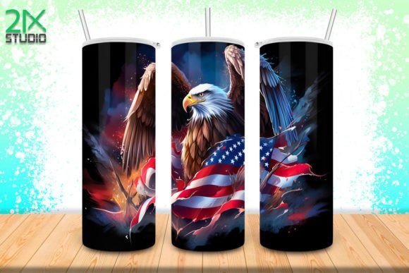 Download Bald Eagle USA Flag Tumbler No.5 - Tumbler Collection