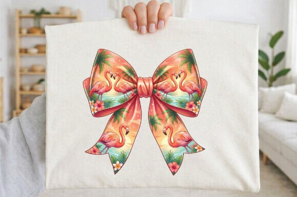 Download Tropical Flamingo Summer Bow PNG - Tropical flamingo Collection