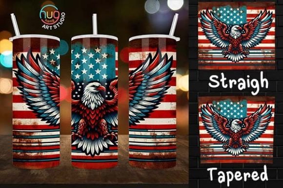 Download Vintage USA Flag Eagle Rustic Tumbler - Tumbler Collection