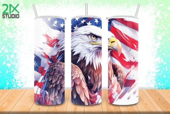 Download Bald Eagle USA Flag Tumbler No.3 - Tumbler Collection