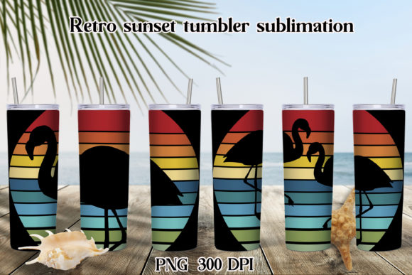 Download Retro Sunset Tumbler Sublimation Design - Tumbler Collection