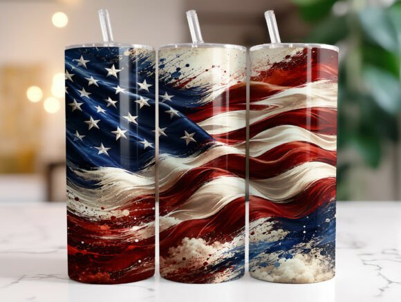 Download Patriotic USA Flag Tumbler Sublimation - Tumbler Collection