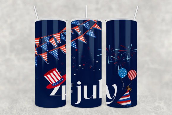 Download 4 July Skinny Tumbler Sublimation Png - Tumbler Collection