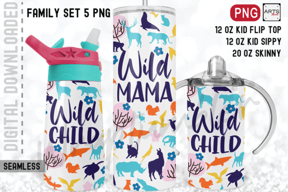 Download Wild Mama Wild Child Tumbler Sublimation - Tumbler Collection