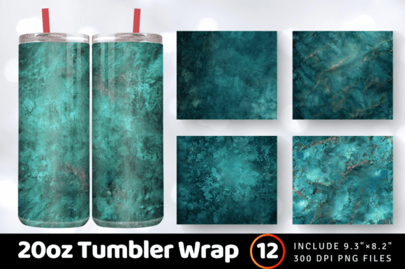 Download Luxury Teal Tumbler Wrap - Tumbler Collection