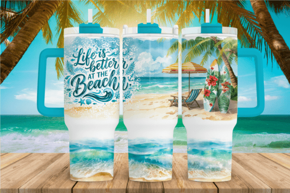 Download Life is Better at the Beach 40oz Tumbler - Tumbler Collection