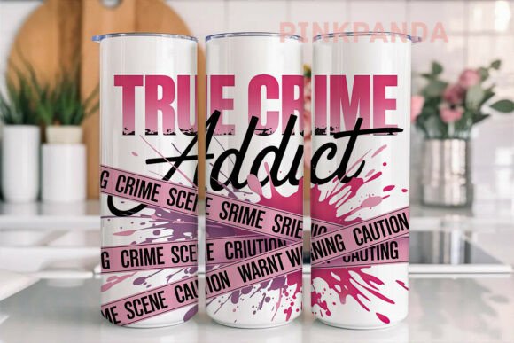 Download True Crime Addict 20oz Tumbler Wrap - Tumbler Collection