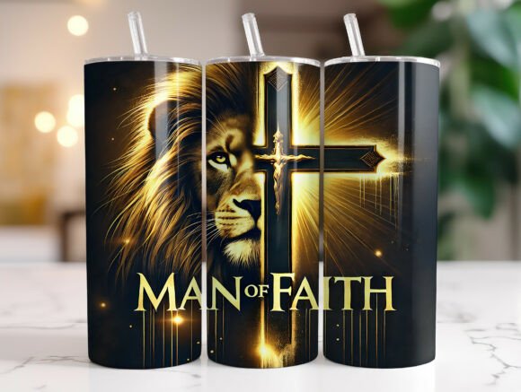 Download Faithful Christian Men 20oz Tumbler Wrap - Tumbler Collection