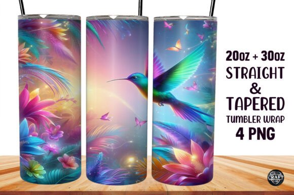 Download 3D Hummingbird Tumbler Sublimation Wrap - Tumbler Collection