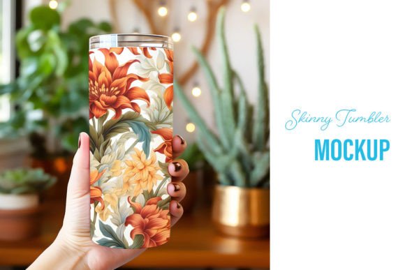 Download 20 Oz Skinny Tumbler Canva Mockup - Tumbler Collection