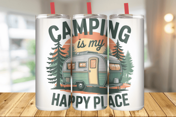 Download Camping Tumbler Sublimation Wrap - Tumbler Collection