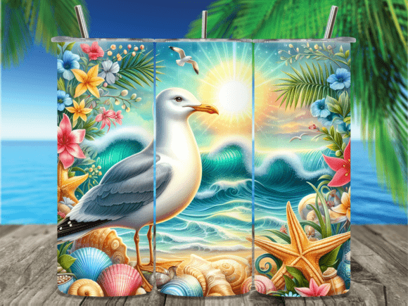 Download Beach Ocean Seashells Summer Tumbler PNG - Tumbler Collection