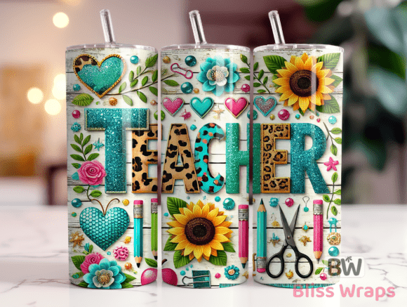 Download Teacher Tumbler Wraps Sublimation - Tumbler Collection