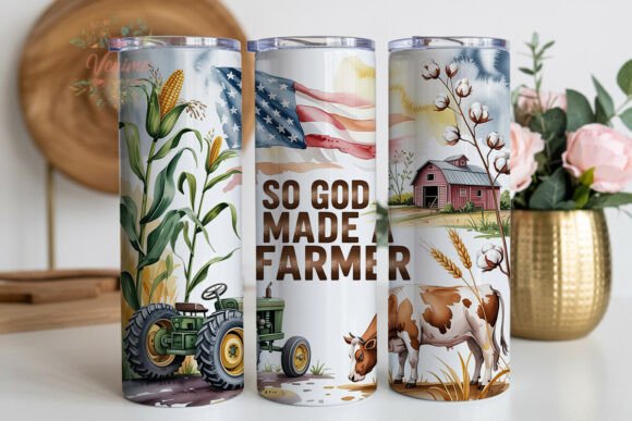 Download Rustic Farm Americana 20oz Tumbler Wrap - Tumbler Collection