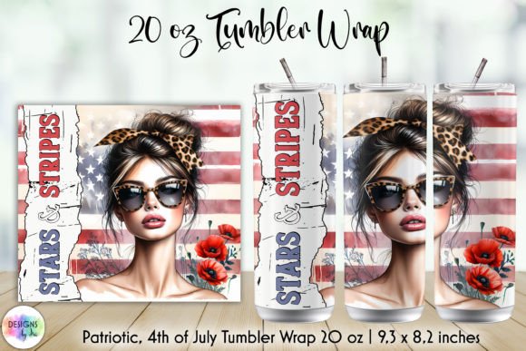 Download Stars and Stripes Patriotic Tumbler Wrap - Tumbler Collection
