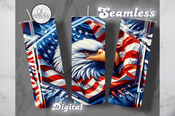 Download American Flag Eagle Tumbler Wrap - Tumbler Collection