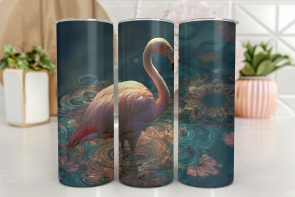 Download Flamingo Tumbler Design Rainbow - Tumbler Collection