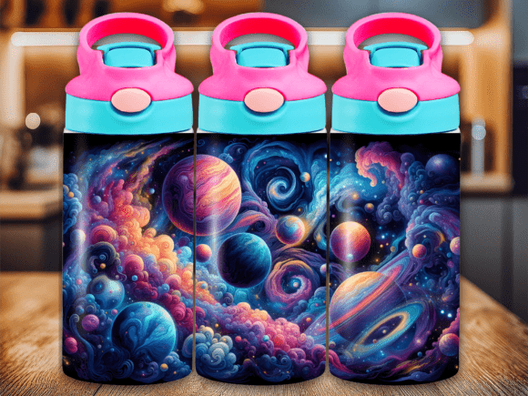 Download Nebula Galaxy Flip Top Kids Tumbler Wrap - Tumbler Collection