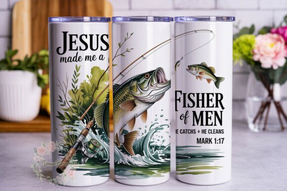 Download Fisher of Men Christian Fish Tumbler - Tumbler Collection