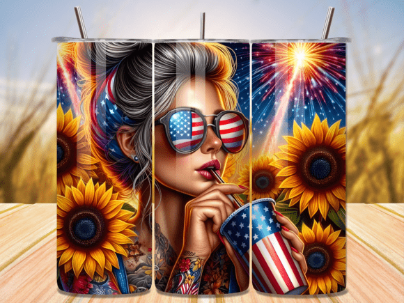 Download Sunflower Sunglasses Americana Tumbler - Tumbler Collection