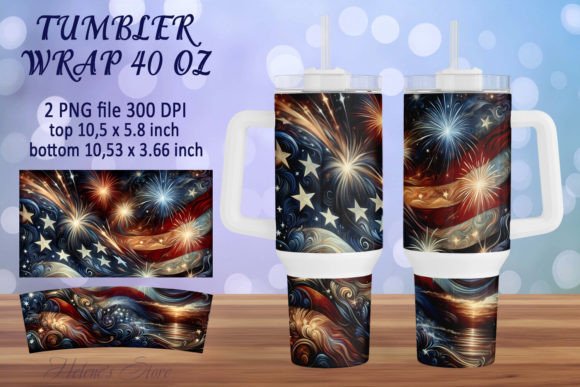 Download Patriotic 40 Oz Quencher Tumbler Wrap - Tumbler Collection