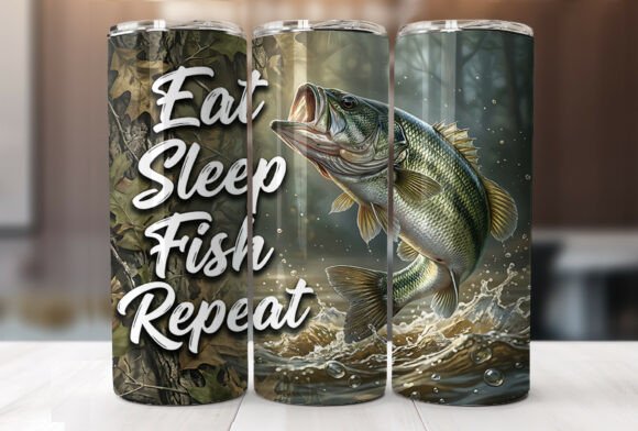 Download Eat Sleep Fish Repeat Fishing Tumbler - Tumbler Collection
