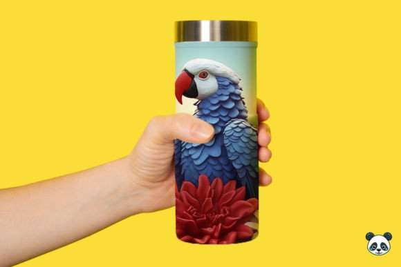 Download Patriotic 3D Parrot Tumbler Wrap Png 3 - Tumbler Collection