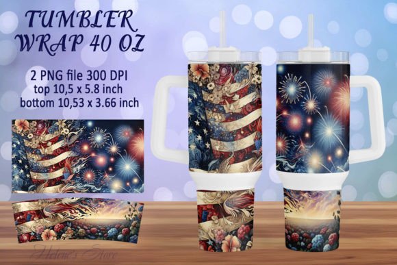 Download American Flag Tumbler Wrap 40oz Design - Tumbler Collection