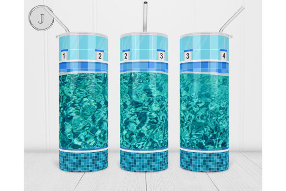 Download 20oz Swimming Pool Tumbler Summer Wrap - Tumbler Collection