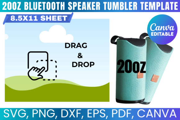 Download 20oz Bluetooth Speaker Tumbler Template - Tumbler Collection