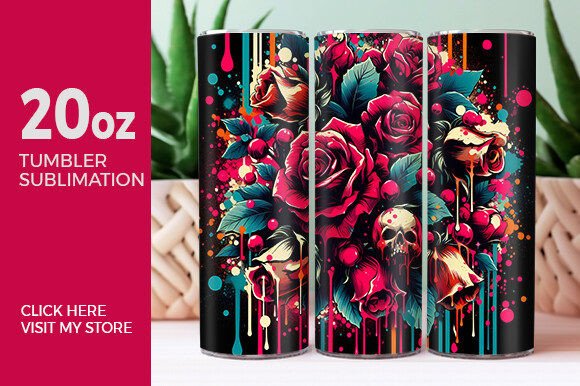 Download Floral Design Tumbler Wrap - Tumbler Collection