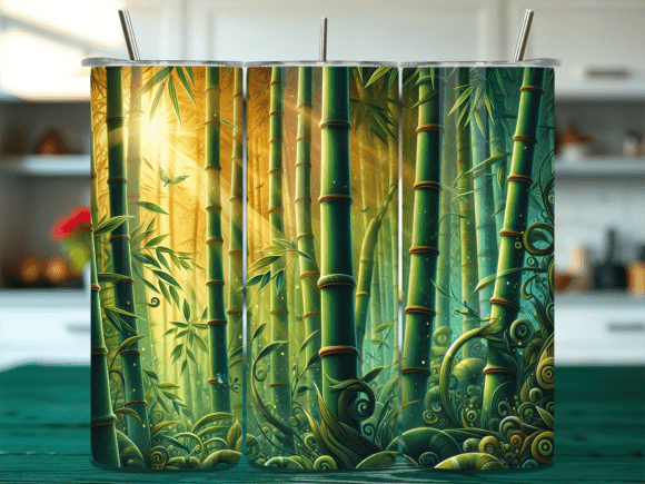 Download Green Bamboo Forest Tropical Tumbler PNG - Tumbler Collection