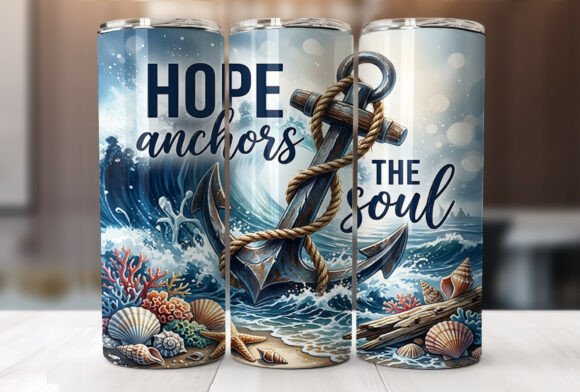 Download Hope Anchors the Soul 20oz Tumbler Wrap - Tumbler Collection