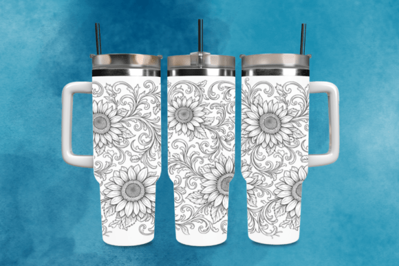 Download Sunflower Laser Tumbler Wrap PNG - Tumbler Collection