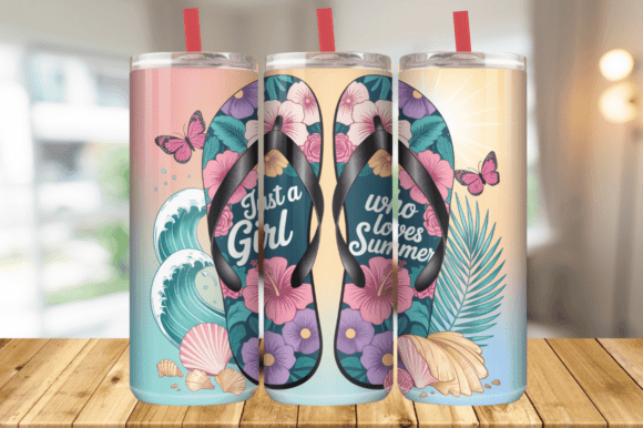 Download Just a Girl Who Loves Summer Tumbler PNG - Tumbler Collection