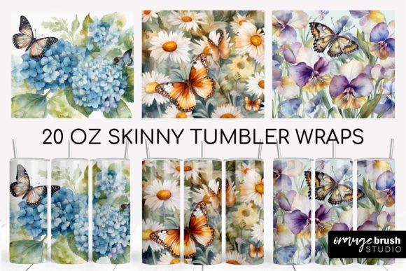 Download Butterfly Tumbler Designs, Summer Wrap - Tumbler Collection