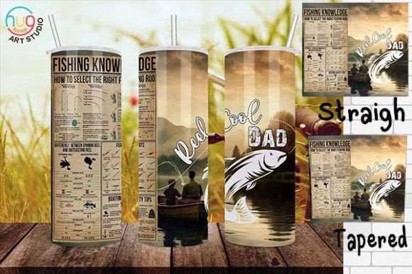 Download Fishing Knowledge Reel Cool Dad Tumbler - Tumbler Collection