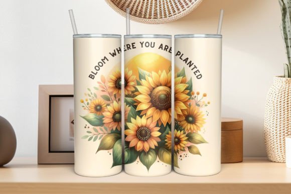 Download Sunflowers Sublimation Tumbler Design - Tumbler Collection