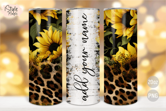 Download Add Your Own Name Tumbler Sunflower - Tumbler Collection