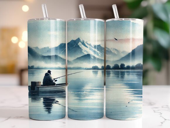 Download Fisherman 20oz Tumbler Wrap Sublimation - Tumbler Collection
