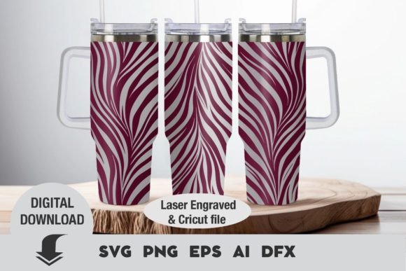 Download Tumbler 40oz Design Svg, Zebra Laser Eng - Tumbler Collection