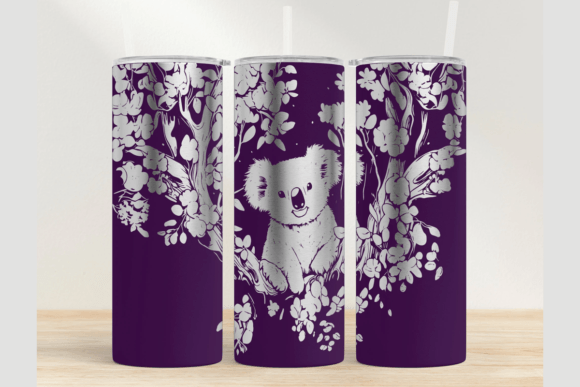 Download Koala 20oz Laser Tumbler Wrap SVG - Tumbler Collection