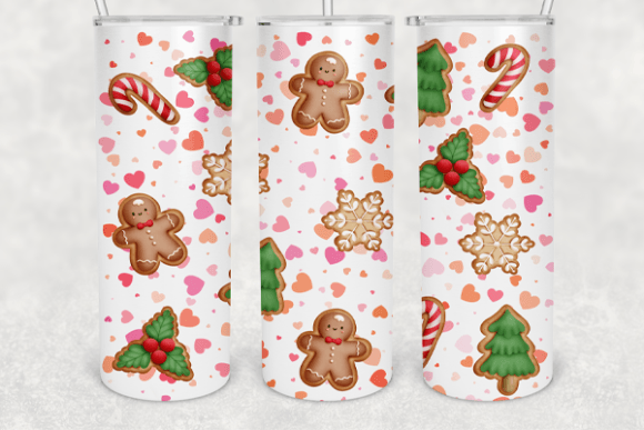 Download Christmas Cookie Skinny Tumbler Png File - Tumbler Collection