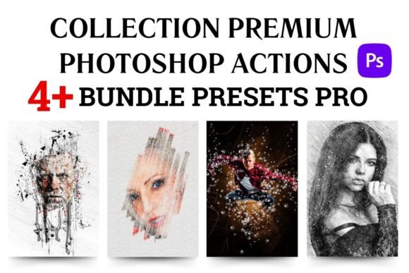 Download 4in1 Bundle Premium Photoshop Actions - 4in1 Collection