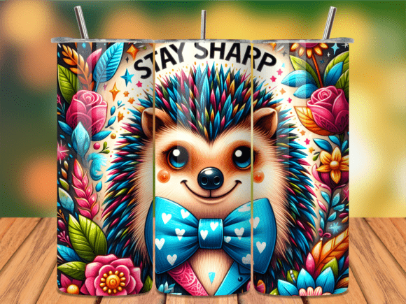 Download Stay Sharp Hedgehog Motivational Tumbler - Tumbler Collection