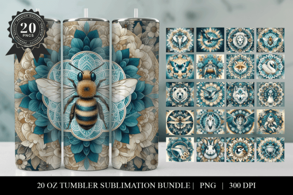 Download 20 Animal Mandala 20oz Tumbler Designs - Tumbler Collection
