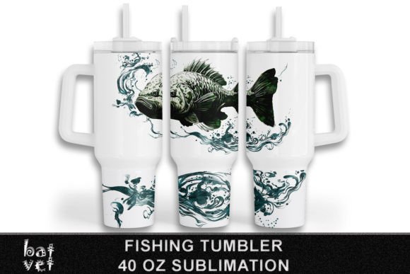 Download Fishing Tumbler 40 Oz Sublimation Design - Tumbler Collection