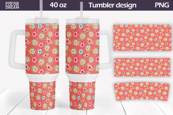 Download Coral Tropical Tumbler Wrap - Tumbler Collection