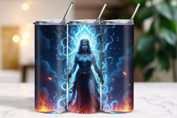 Download Hero Woman Dark Blue Flames Tumbler - Tumbler Collection