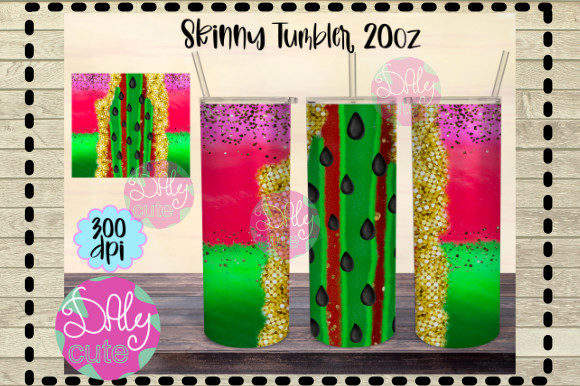 Download Summer 20oz Skinny Tumbler, Watermelon - Tumbler Collection